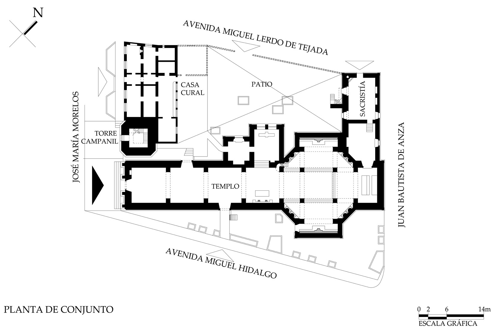 Croquis de levantamiento arquitect&oacute;nico