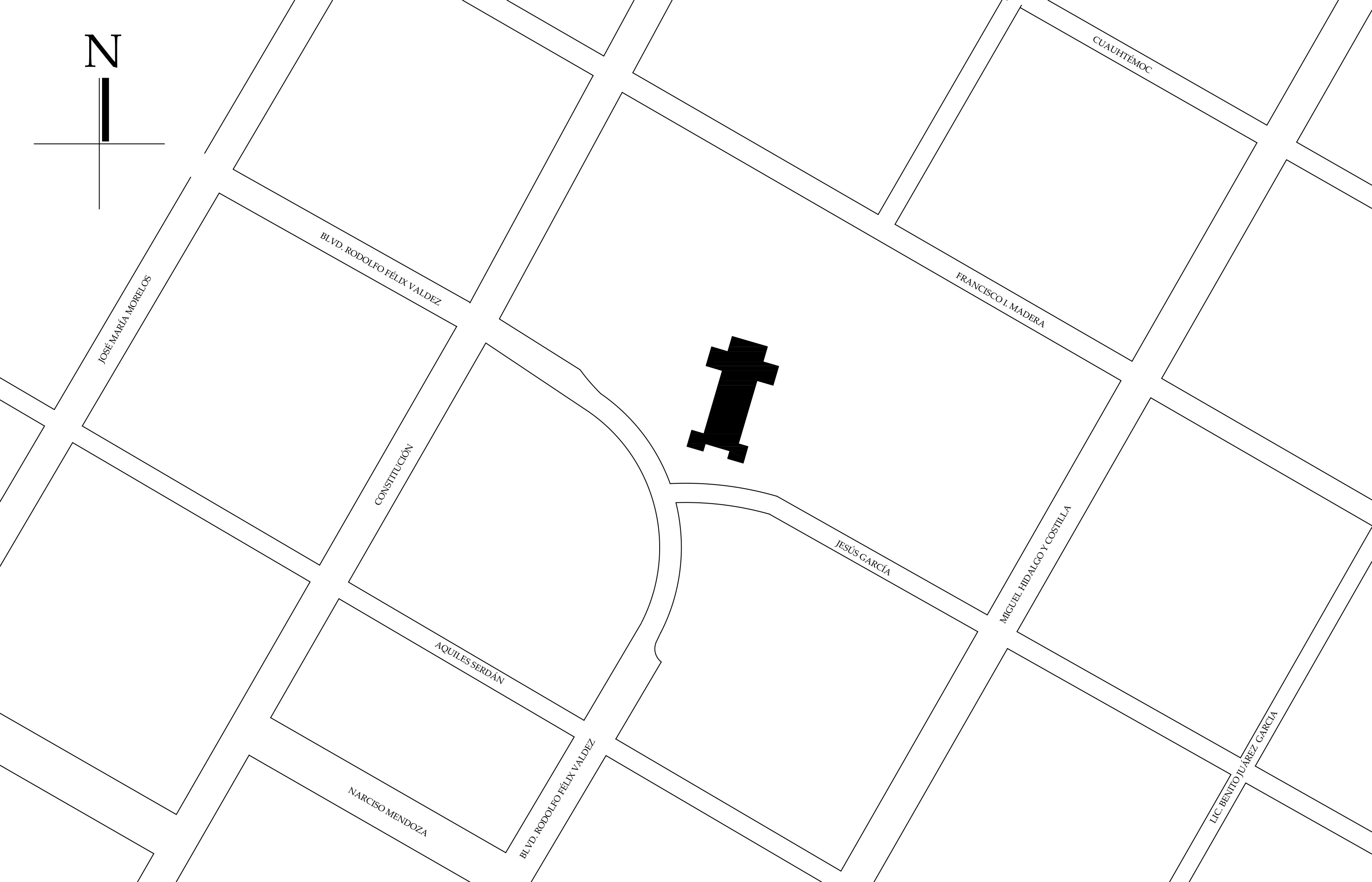 Croquis de localización, 2022. Fuente: Mapa digital de México.