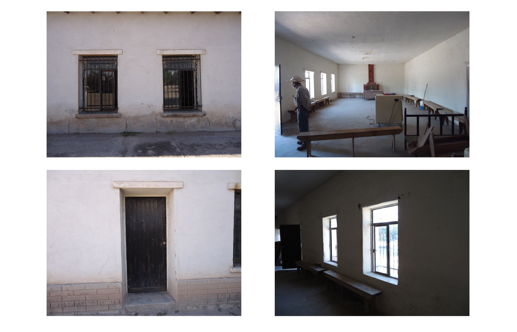 Detalles del paramento e interior del inmueble
