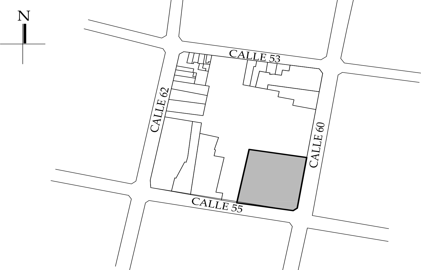 Croquis de localizaci&oacute;n 2018, obtenida del Plano Catastral del Municipio.